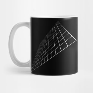 Chessboard 3d wireframe Mug